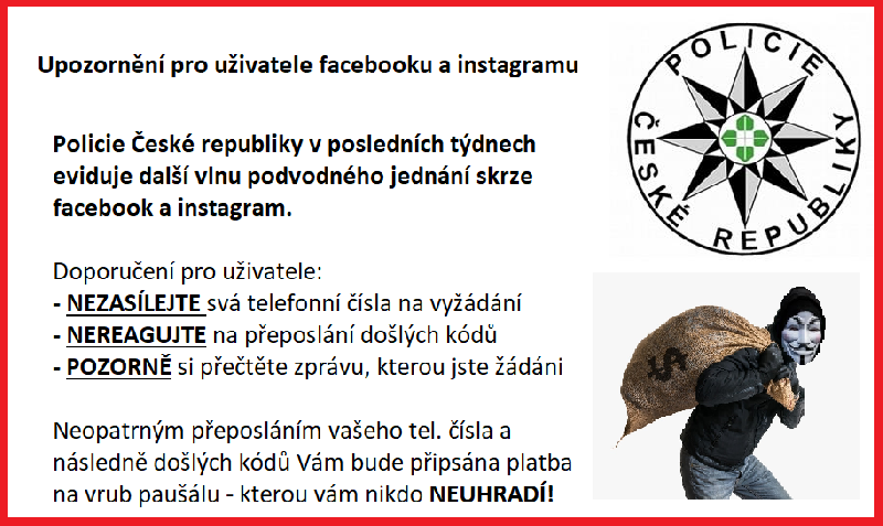 Podvodné jednání páchané na sociálních sítích.